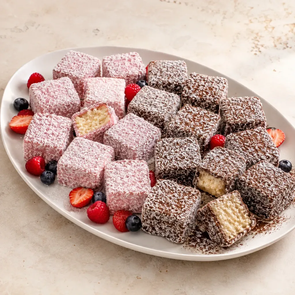 Classic Raspberry & Dark Chocolate Lamington